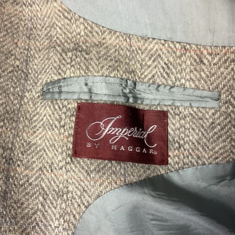 Haggar Blazer Imperial Wool Tweed Plaid Professional Preppy Classic Mens SZ 46R - Picture 6 of 14